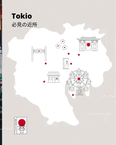 Karte Sehenswertes in Tokio
