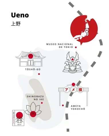 Mapa Ueno
