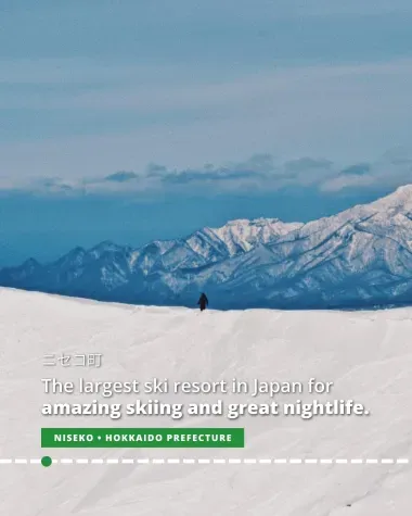 Niseko in Hokkaido Prefecture is Japan's largest ski resort