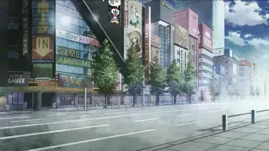 Akihabara dans le visual novel Steins;Gate, qui sert de toile de fond pour toute l'intrigue