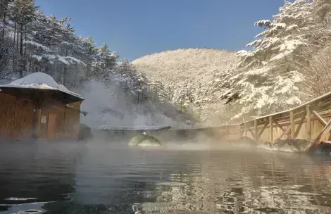 Kusatsu Onsen bain extérieur
