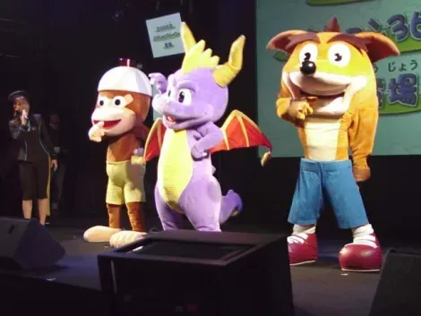 La mascotte della casa giapponese Sony al Tokyo Game Show.