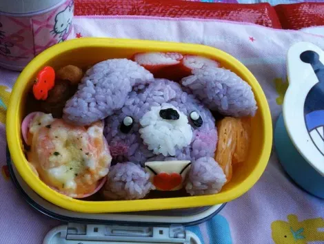 Kyaraben or character bento, the art of making lunch look like the characters.