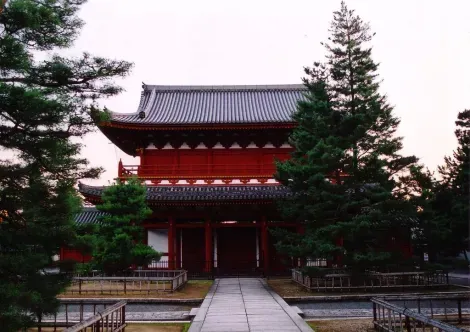Le temple Myôshin-ji (Kyoto) de face.