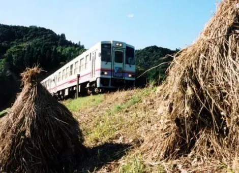 Un tren serpentea las cimas del Kyushu para llegar a Takachiho.