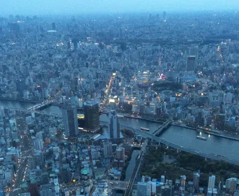 Vue depuis la Tokyo Sky Tree