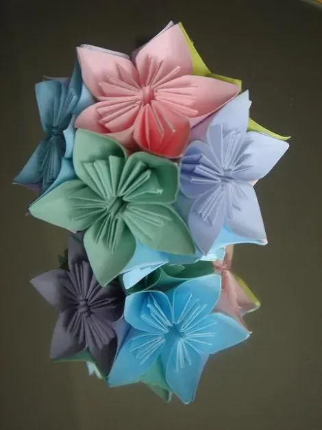 Origami de fleurs de cerisiers