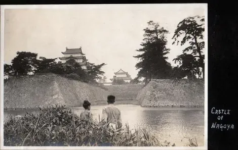 Le château de Nagoya avant sa destruction lors de la seconde guerre mondiale (1945) Photo prise circa 1914