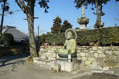 Statue au temple Kurodani