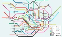 Mappa della metropolitana di Tokyo.