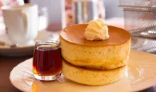 Le pancake japonais dans son plus simple appareil mais d'une épaisseur généreuse !