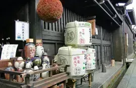 Taste Japanese sake in a brewerie