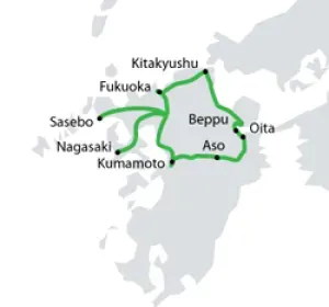North Kyushu Area Railway network map