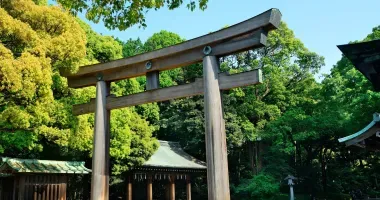 Entrée du temple du parc de Meiji jingu