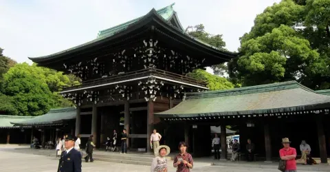 Le complexe shintoïste Meiji-jingu à Tokyo